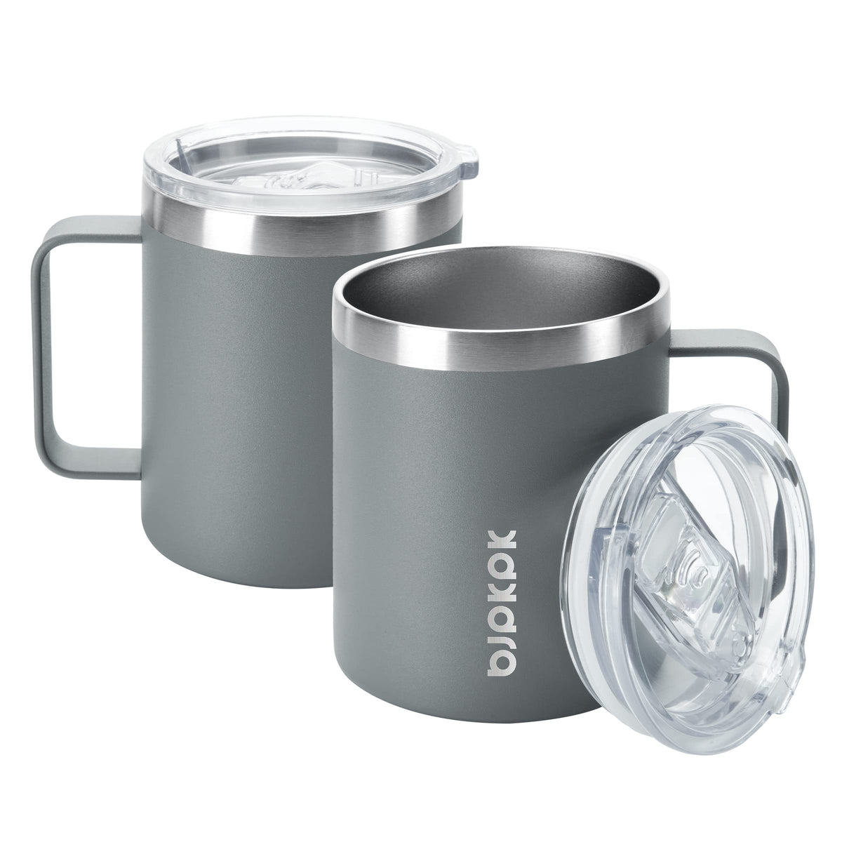 2PCS 14oz Insulated Stainless Steel Coffee Mug with Lid N576
