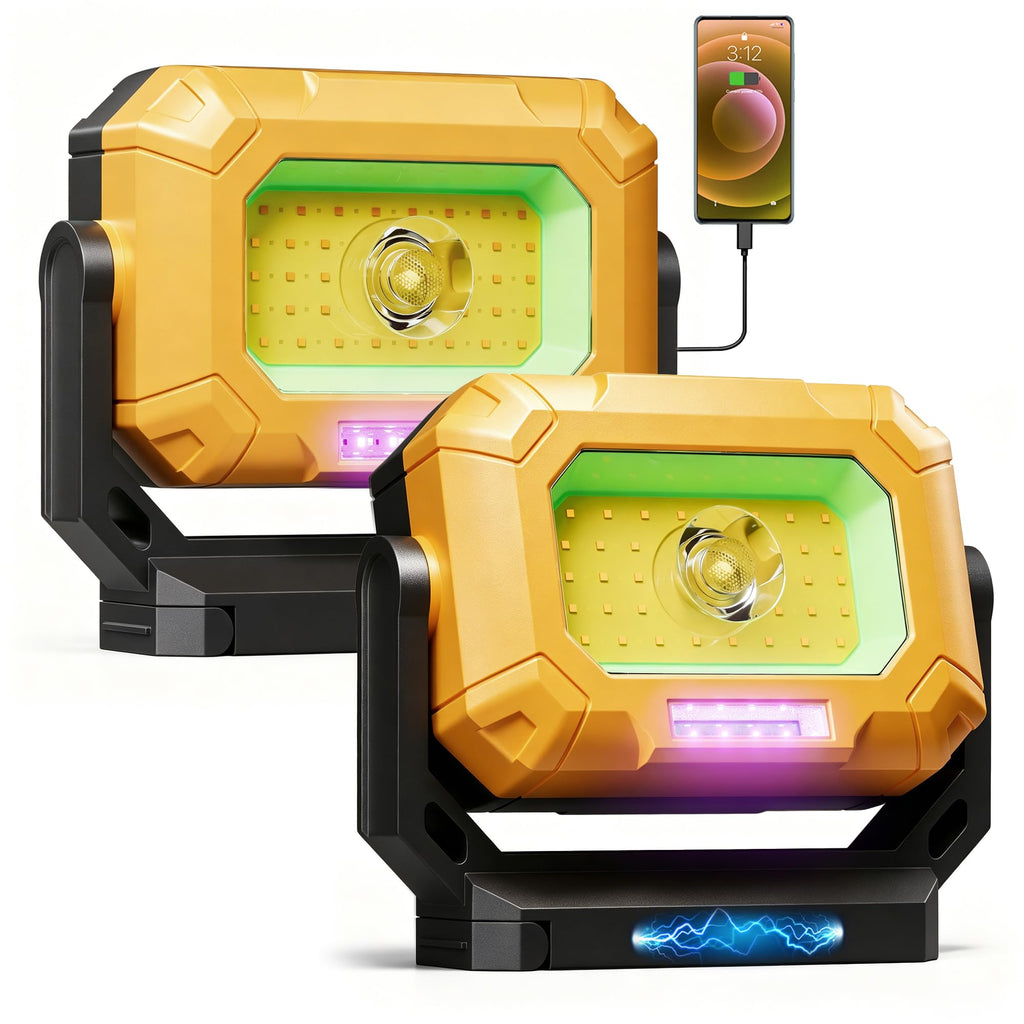 2 Pack 1500LM COB LED Work Light M118084