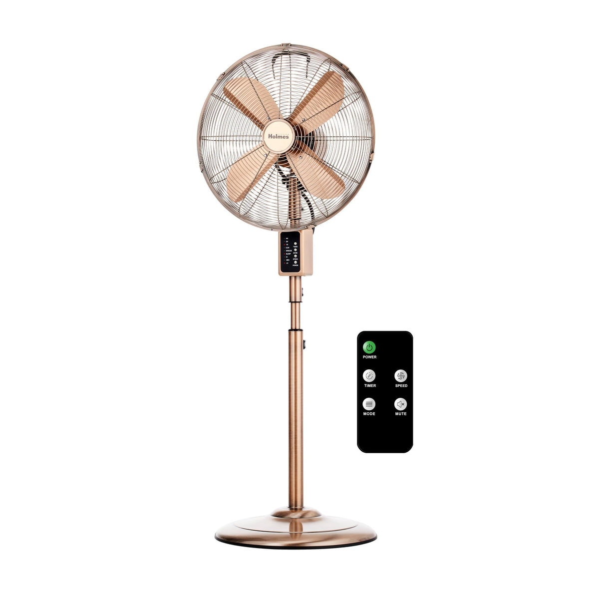 16" Copper Metal Stand Fan M88427