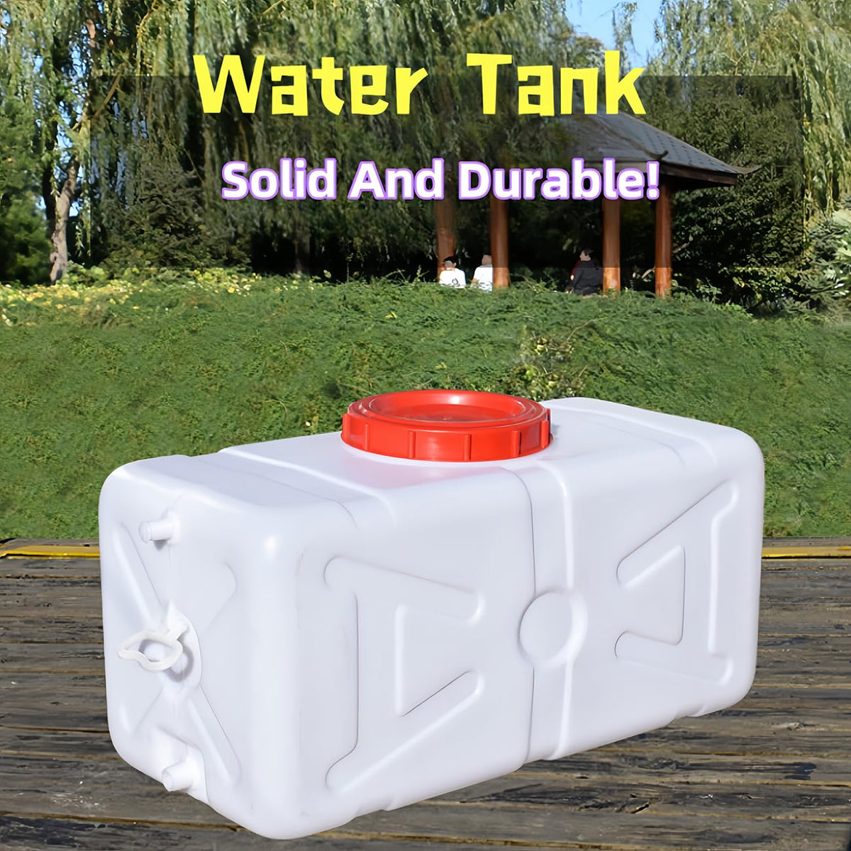 15L White Plastic Water Storage Tank T75788