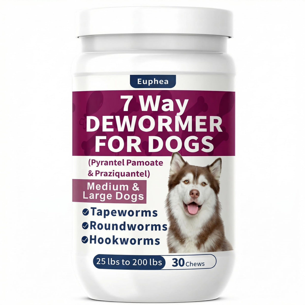 7-Way Dewormer for Dogs, 30 Tablets B4744