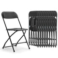 Folding Chairs 10 Pack 550LBS Capacity Heavy Duty Black H56341