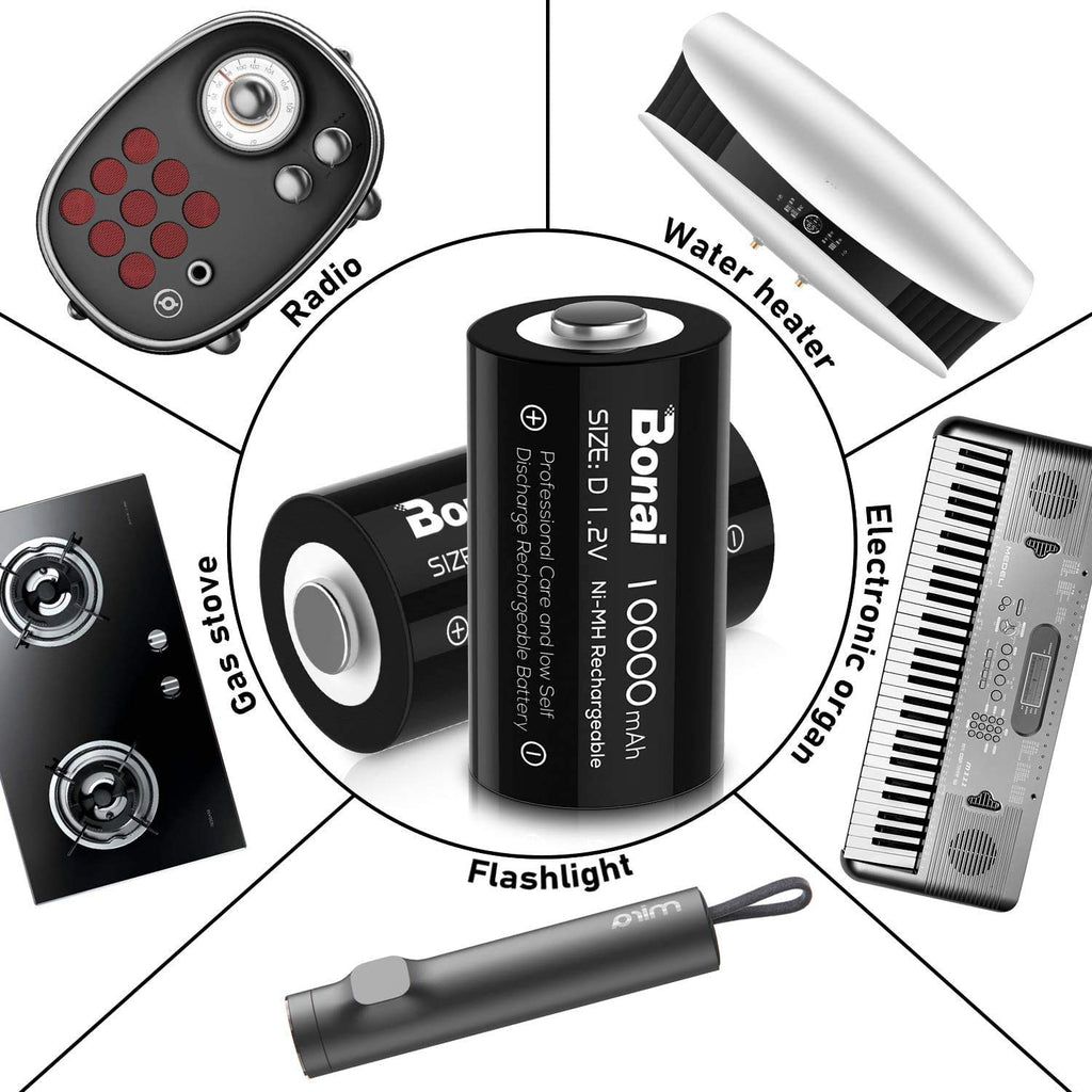 Rechargeable D Batteries 8 Pack X750