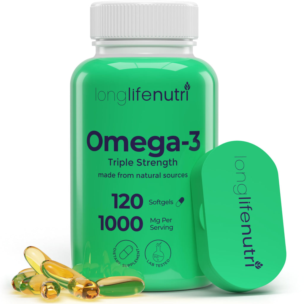 Omega 3 Fish Oil 1000mg EPA DHA 120 Softgels V91649