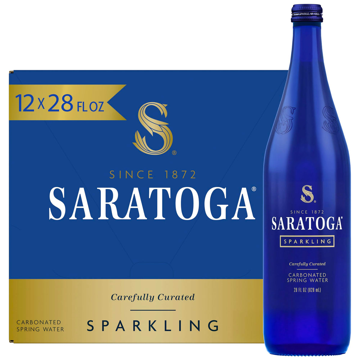 Sparkling Water 12-Pack 28 Fl Oz Glass Bottles G37102