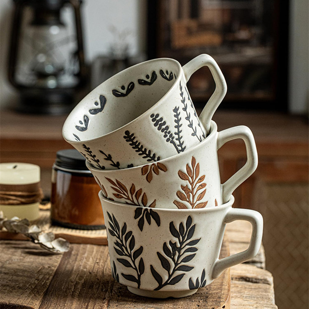 12 oz Ceramic Coffee Mug Set of 4 V53573