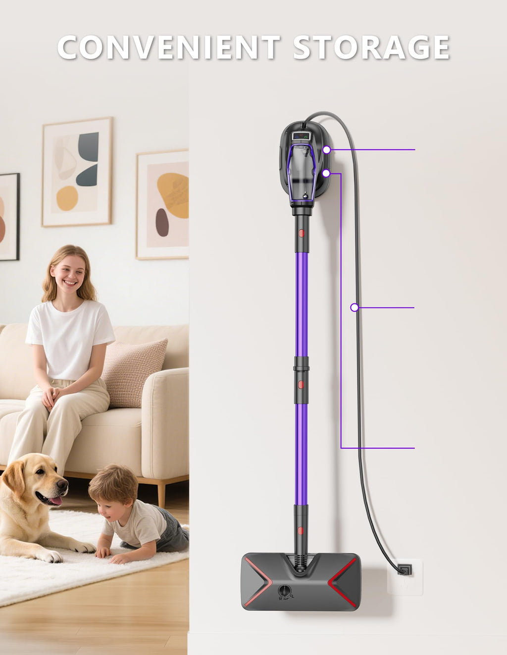 Heavy Duty All-in-One Steam Mop with Detachable Handheld Steamer V123767
