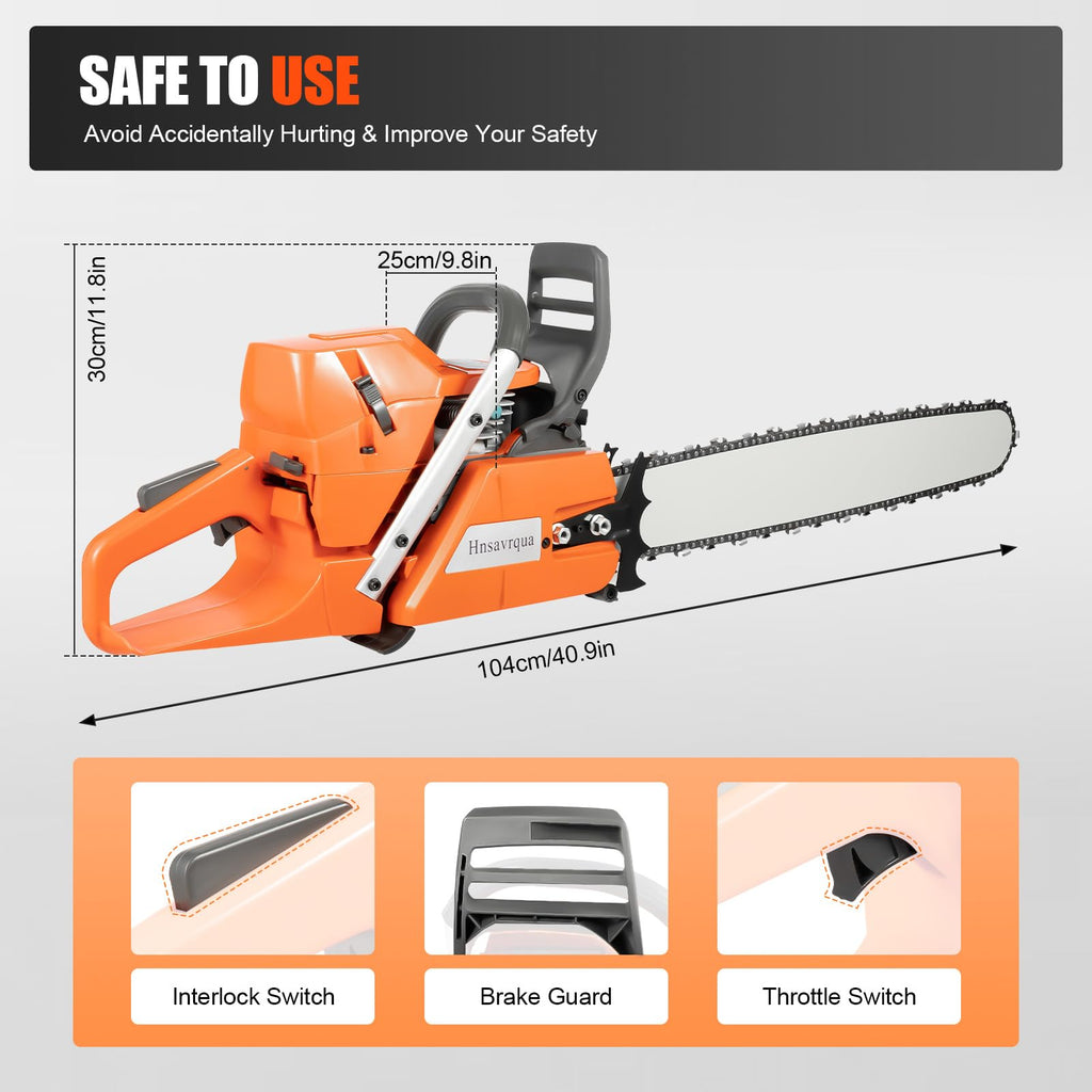 24 Inch 2-Stroke Gas Chainsaw C1279