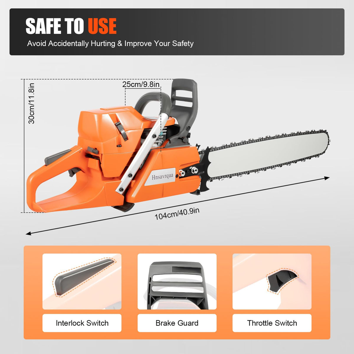 24 Inch 2-Stroke Gas Chainsaw C1279