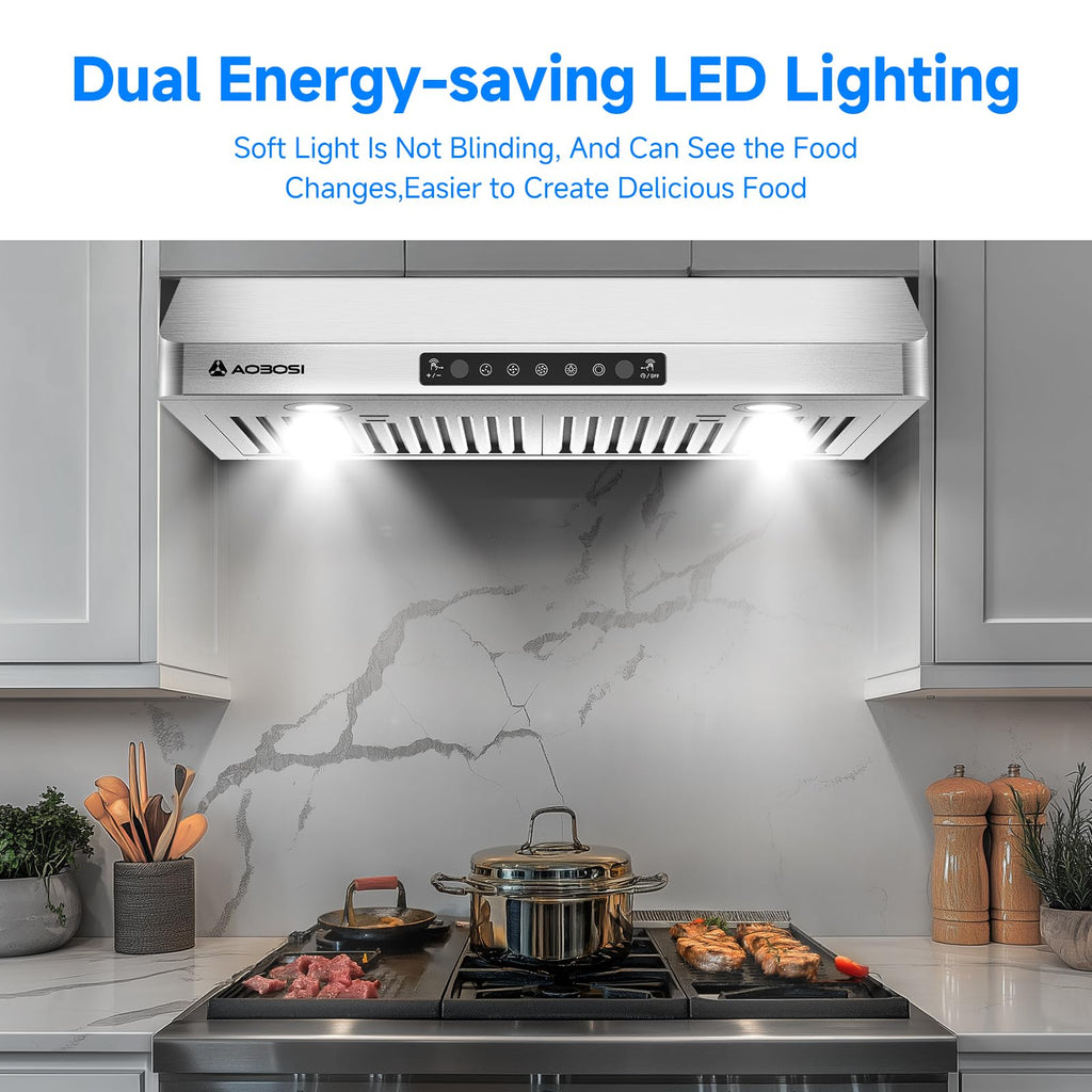 30 Inch Stainless Steel Under Cabinet Range Hood K901