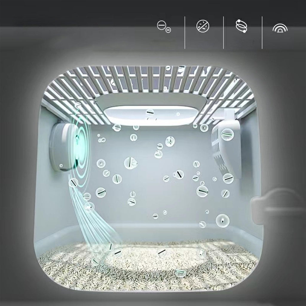 Fully Enclosed Extra Large Cat Litter Box with Lid O7805