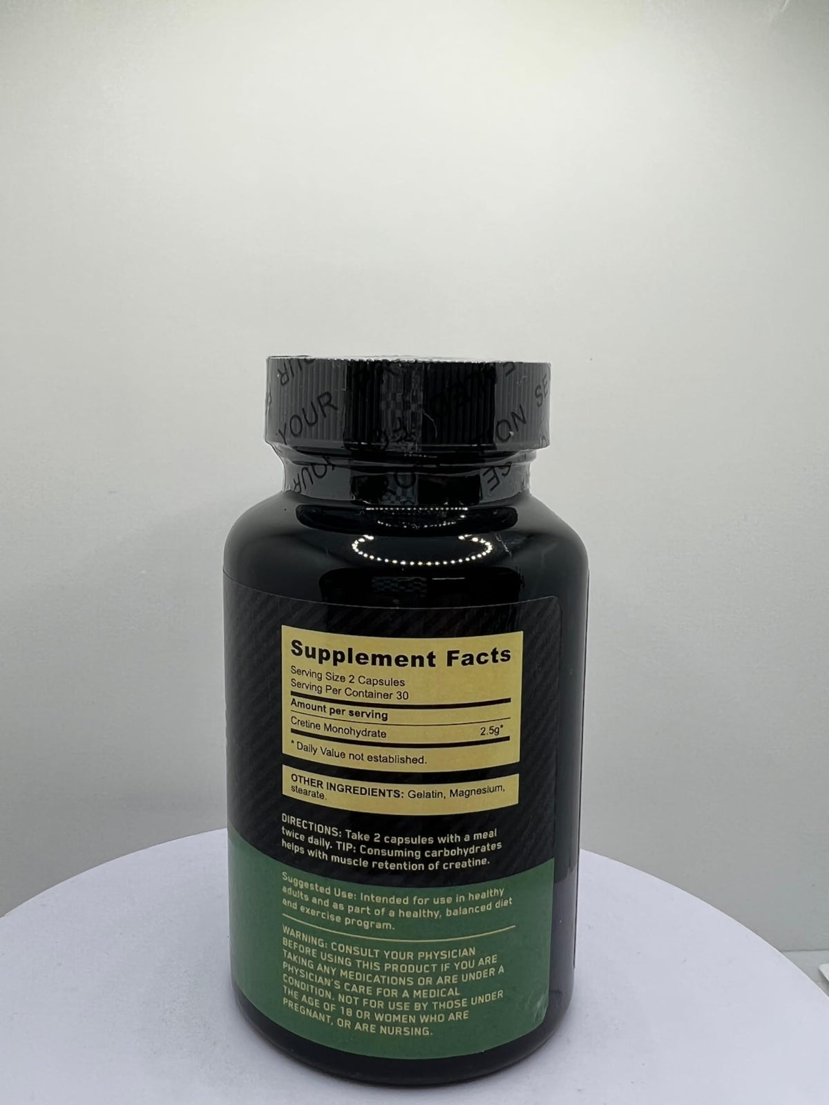 Micronized Creatine Monohydrate Capsules 2.5g 60 Count E254006