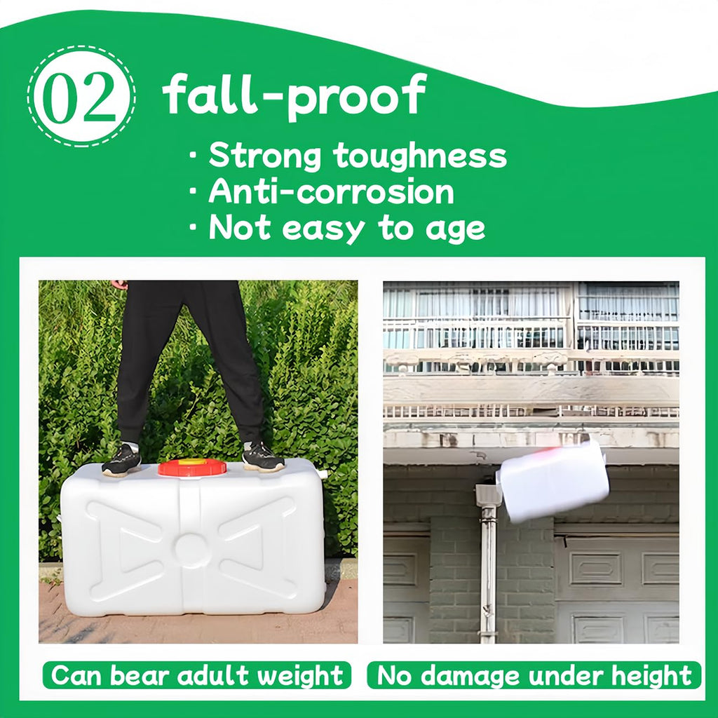 15L White Plastic Water Storage Tank T75788