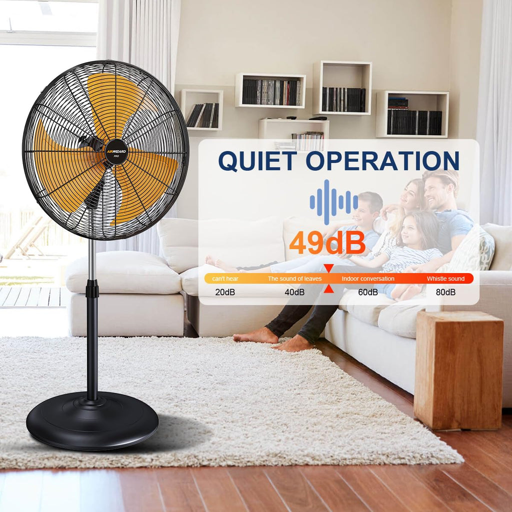 18 inch Oscillating High Velocity Pedestal Fan U59547