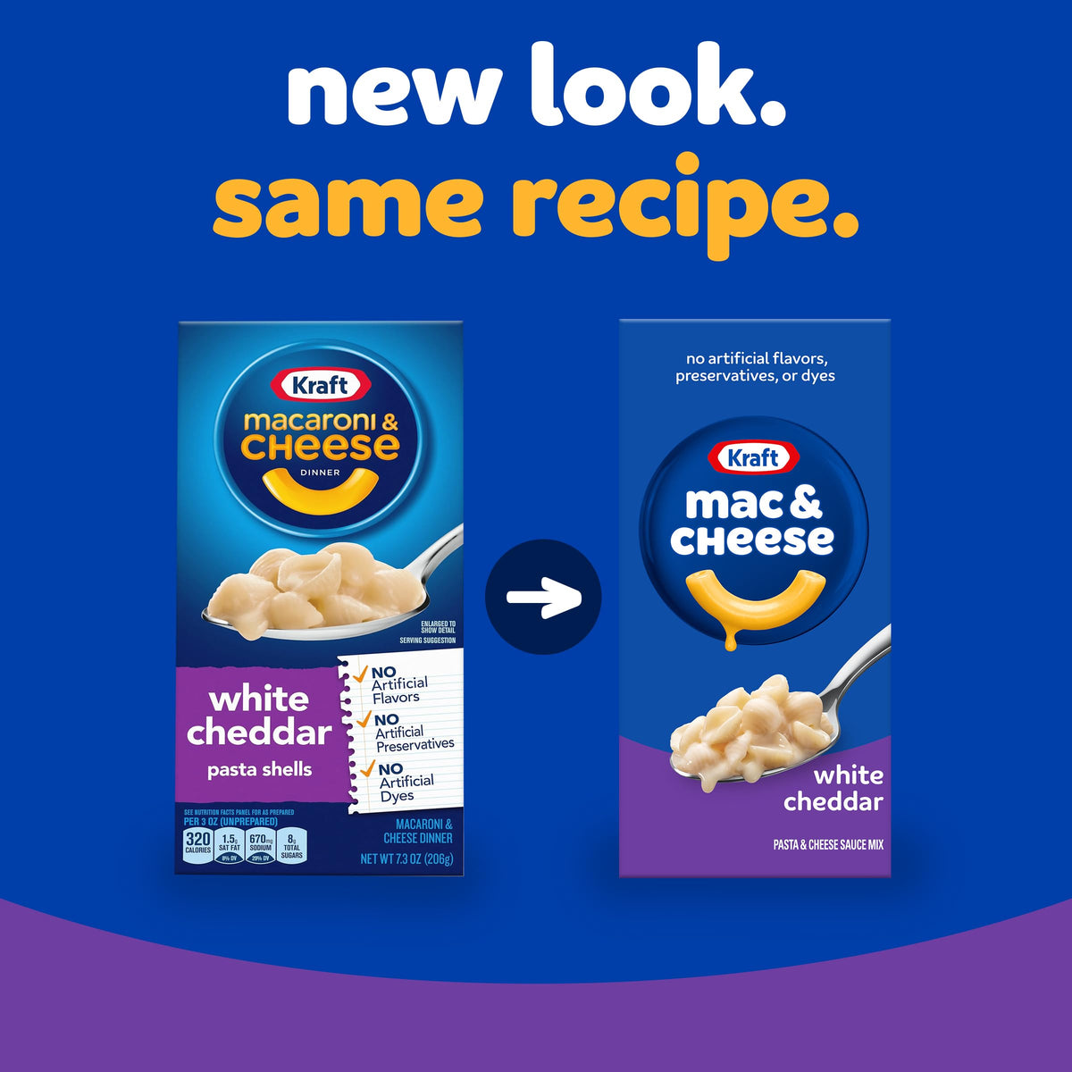 White Cheddar Macaroni & Cheese Dinner 7.3 oz Pack of 6 K5924