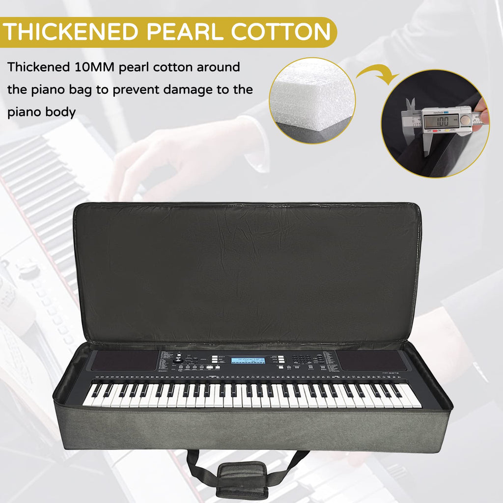 61-Key Keyboard Case Gig Bag Full Padded Soft L3738