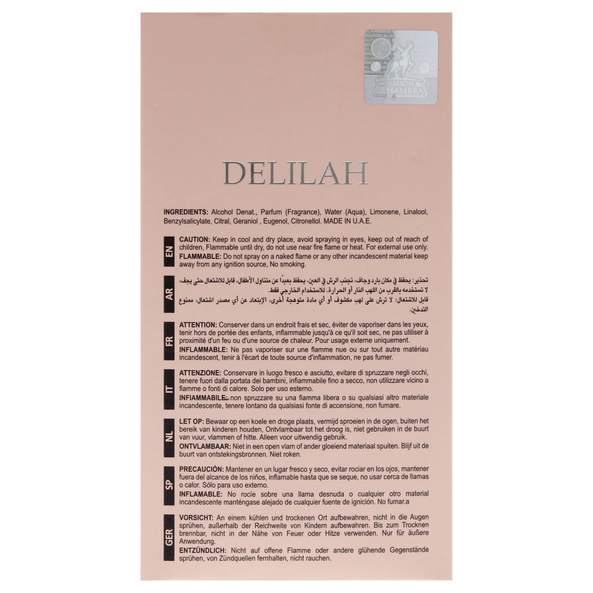 Eau de Parfum Spray for Women 3.4 Ounce / 100 Ml J22418