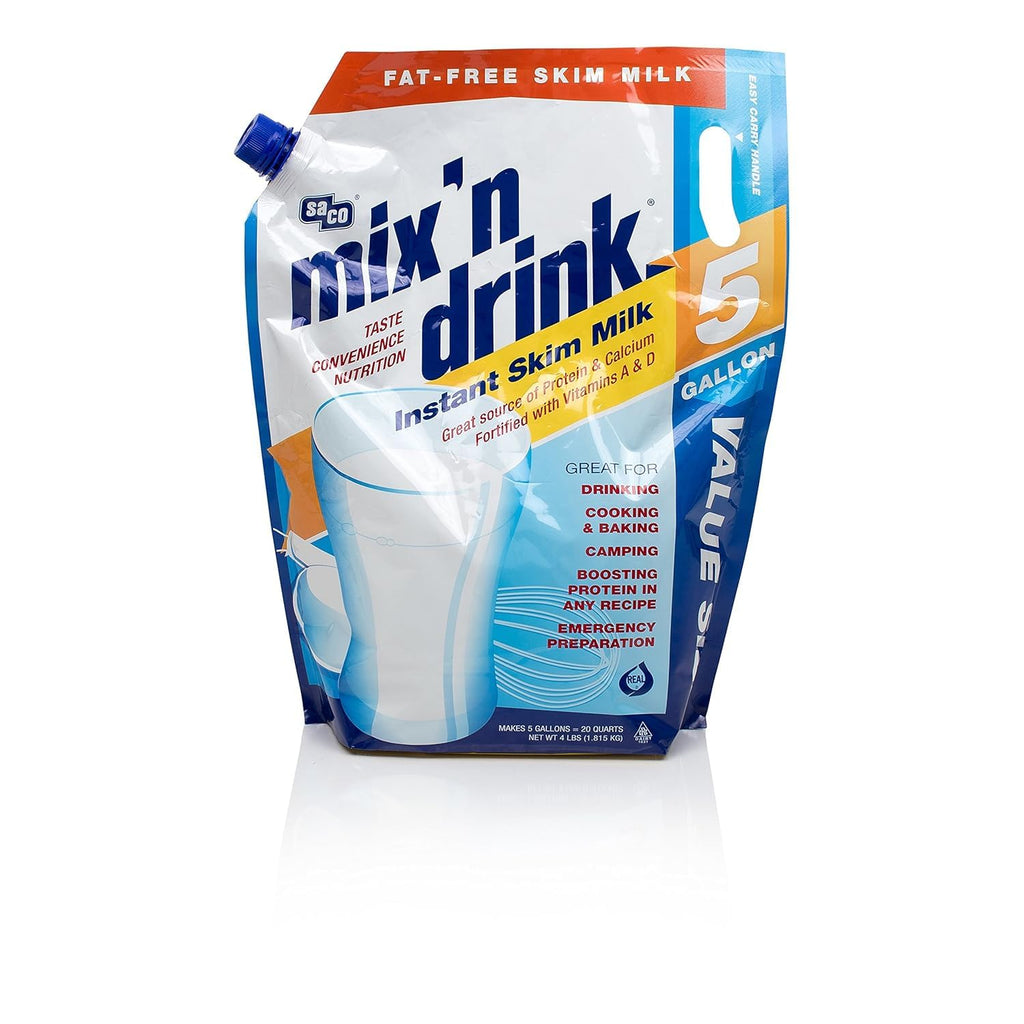 Instant Skim Milk, Fat-Free, High Calcium and Protein, Makes 20 Quarts D284013