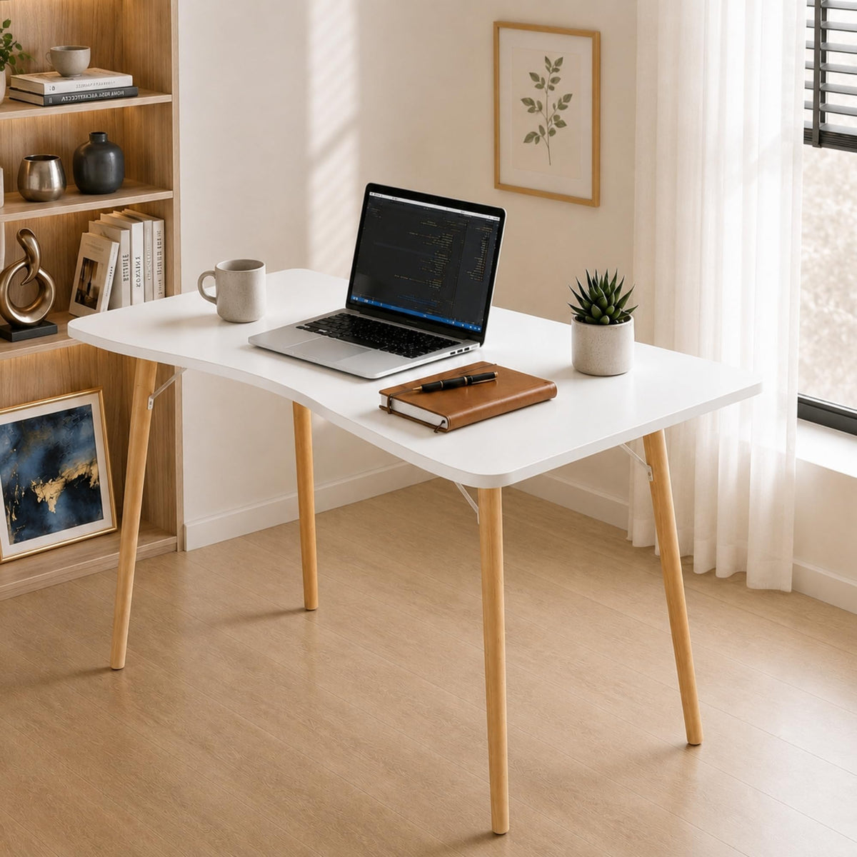 White Computer Desk H9196