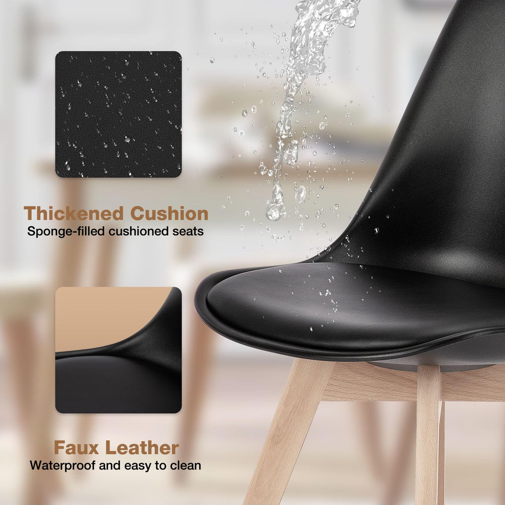 Dining Chairs Set of 4 PU Leather A287