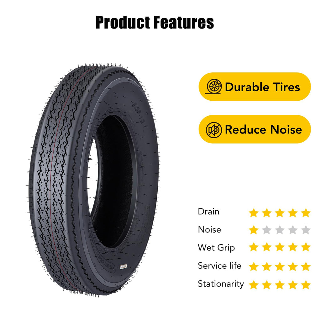 5.3-12 Trailer Tires Load Range C 6PR P598