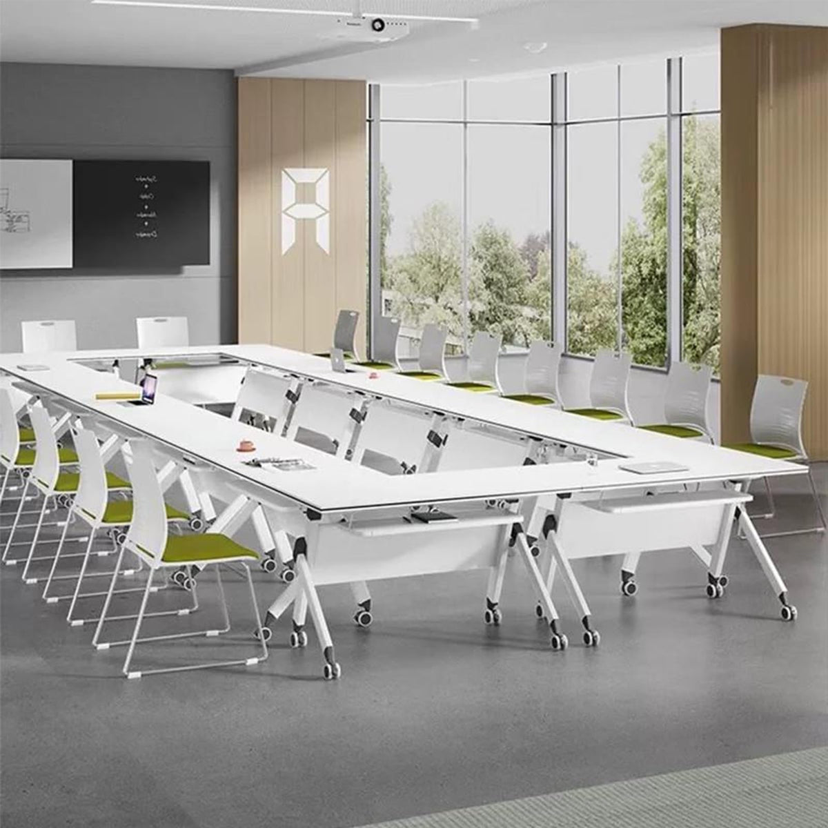 Folding Conference Table with Casters J8856