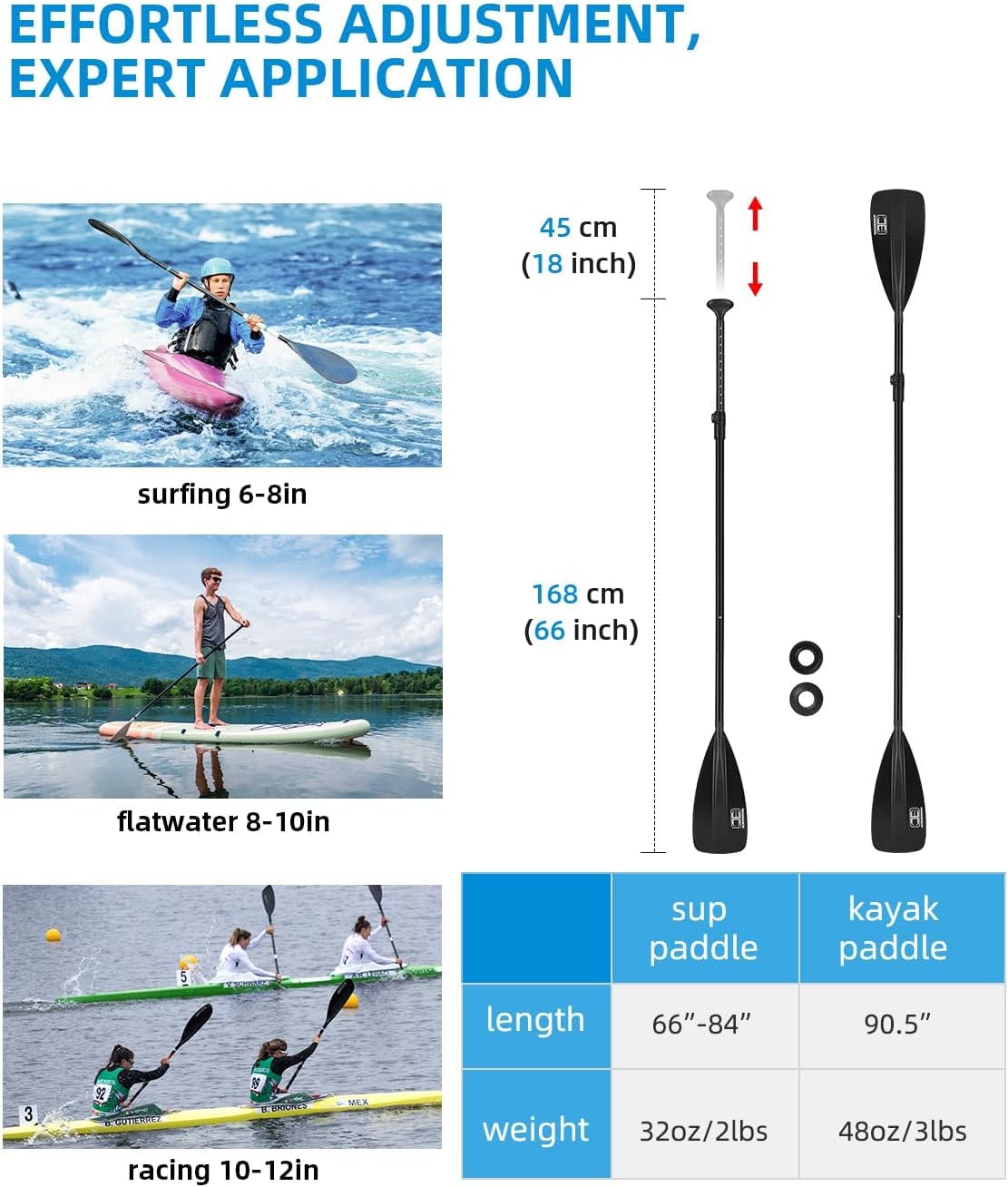 Adjustable Aluminum Alloy SUP Paddle C5263