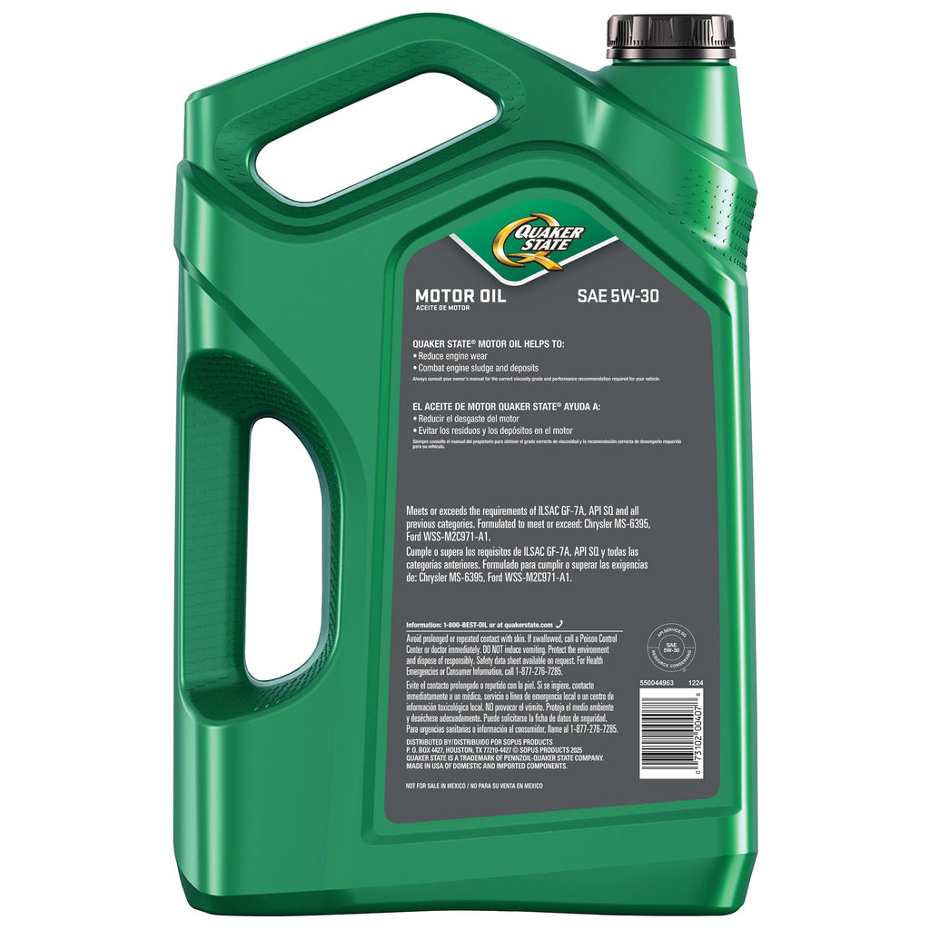 5W-30 Motor Oil 5 Quart 3 Pack X8832