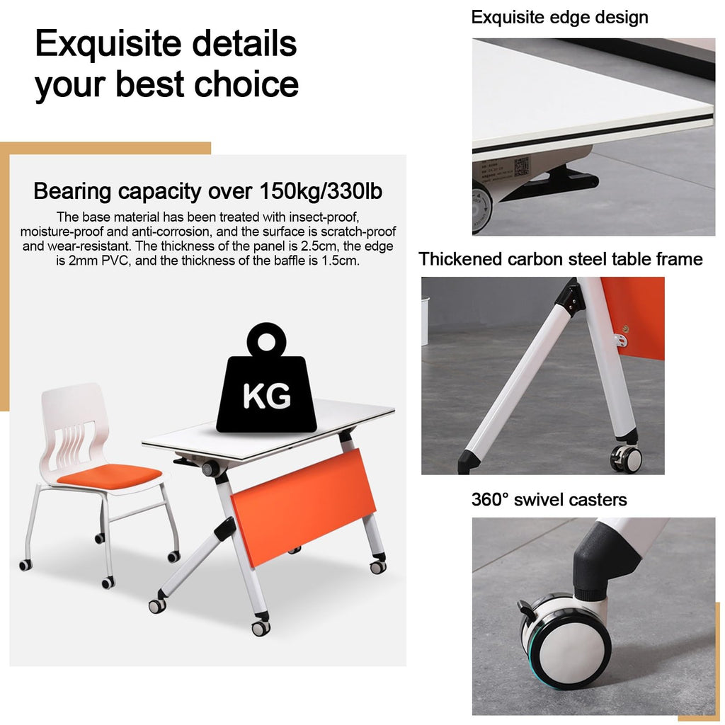 Folding Conference Table with Casters J8856