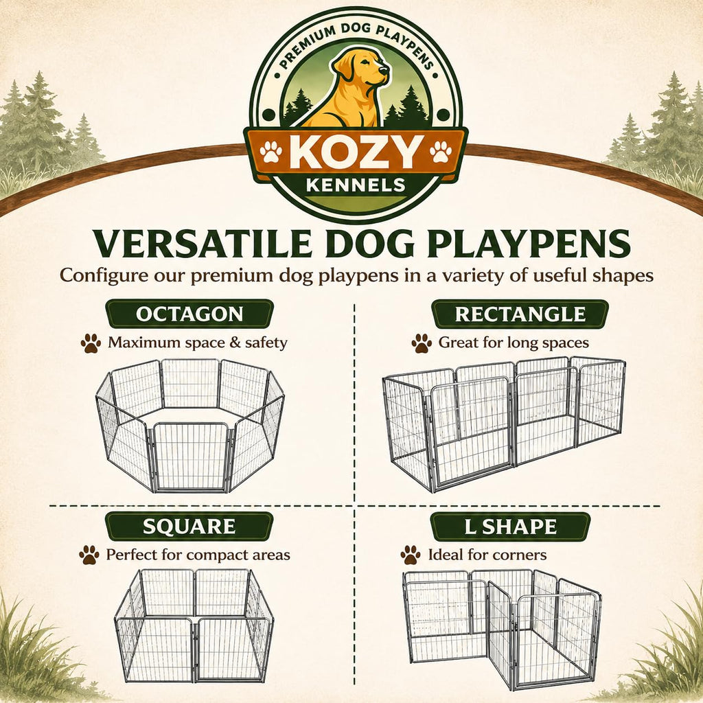 40 inch 16 Panels Portable Heavy Duty Metal Dog Playpen M9357