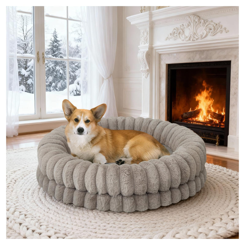 30 Inches Round Washable Dog Bed F8261