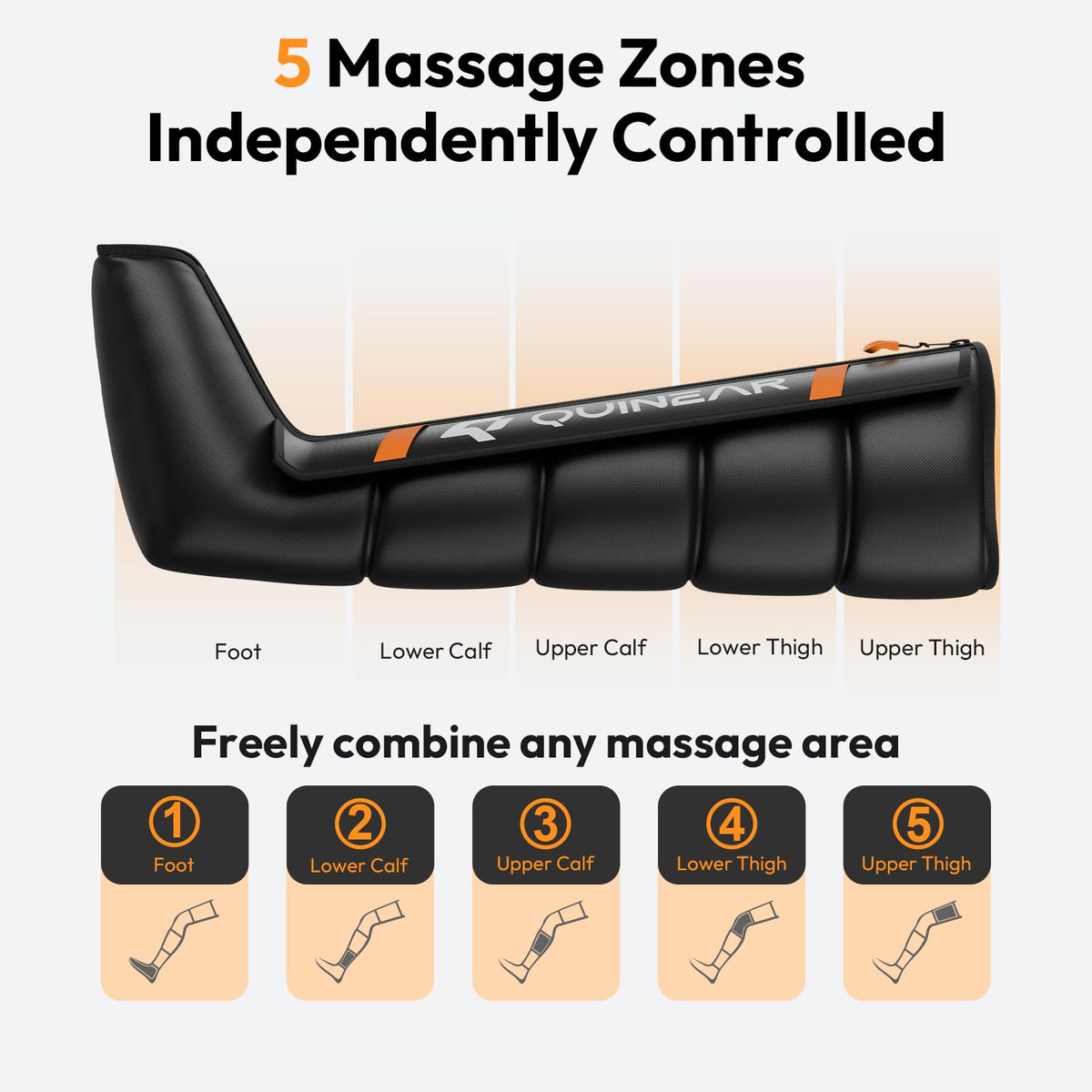 Cordless Compression Boots Leg Massager G943