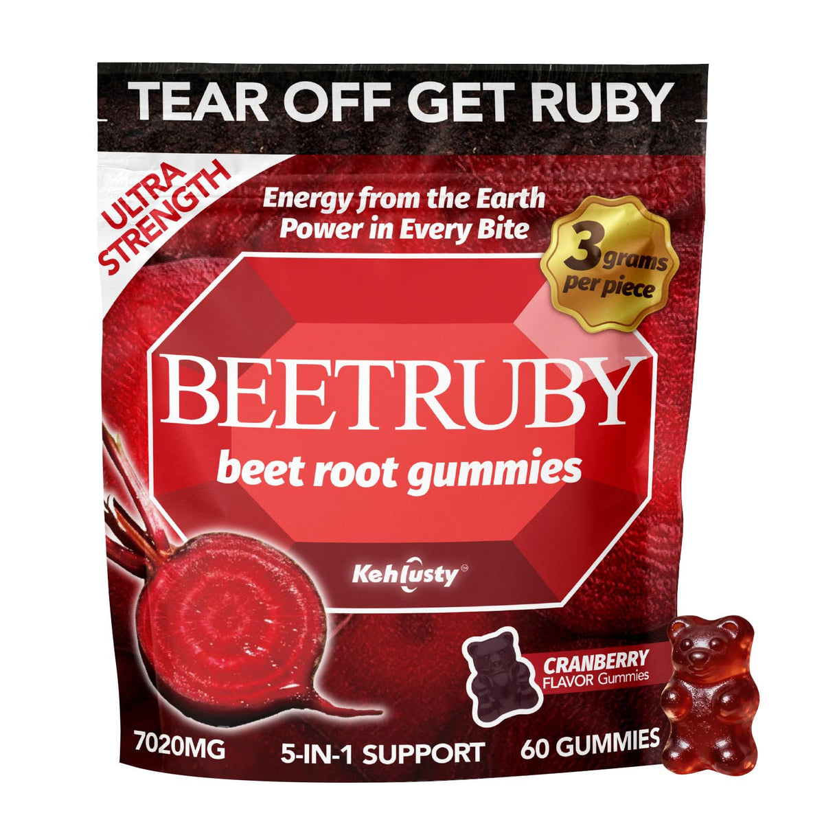 Nitric Oxide Beet Root Gummies, 60 ct P7313