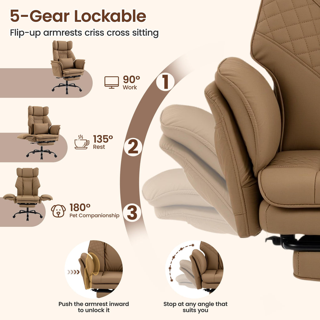 Criss Cross Chair with Flip Armrests P557