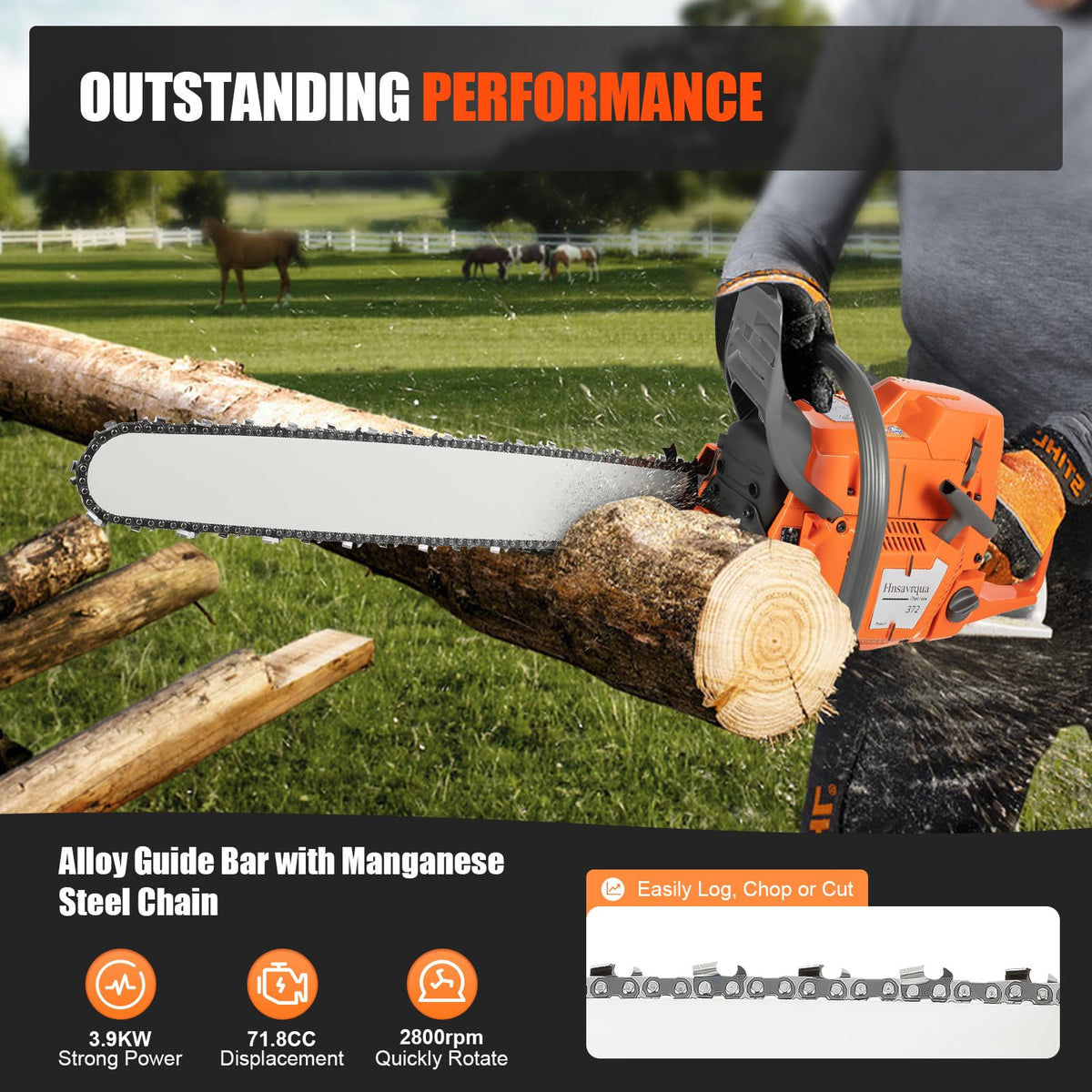 24 Inch 2-Stroke Gas Chainsaw C1279
