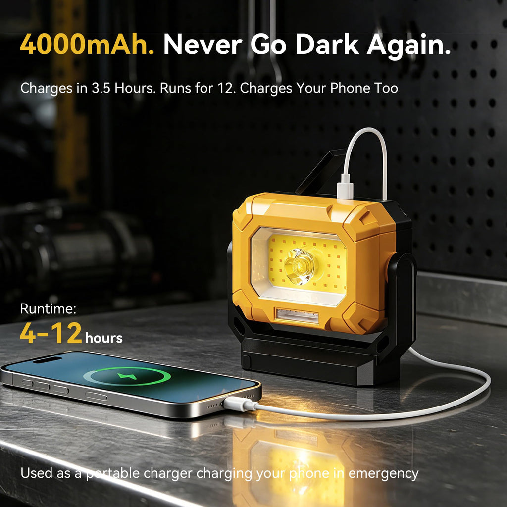 2 Pack 1500LM COB LED Work Light M118084