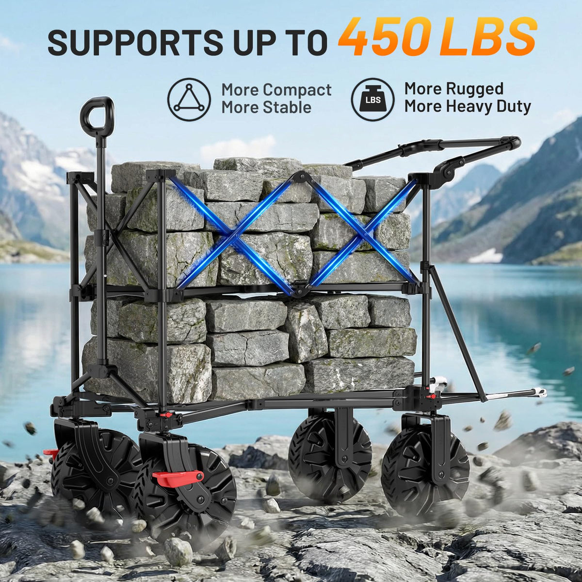 Double Decker Wagon 400L Capacity 450lb Load Z539057