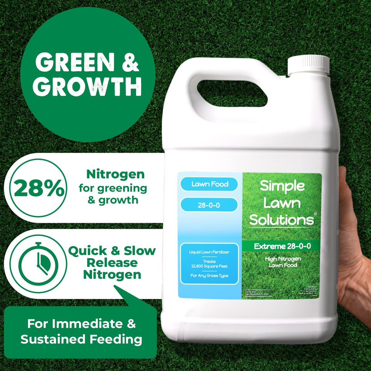 High Nitrogen 28-0-0 Liquid Fertilizer 1 Gallon E79048