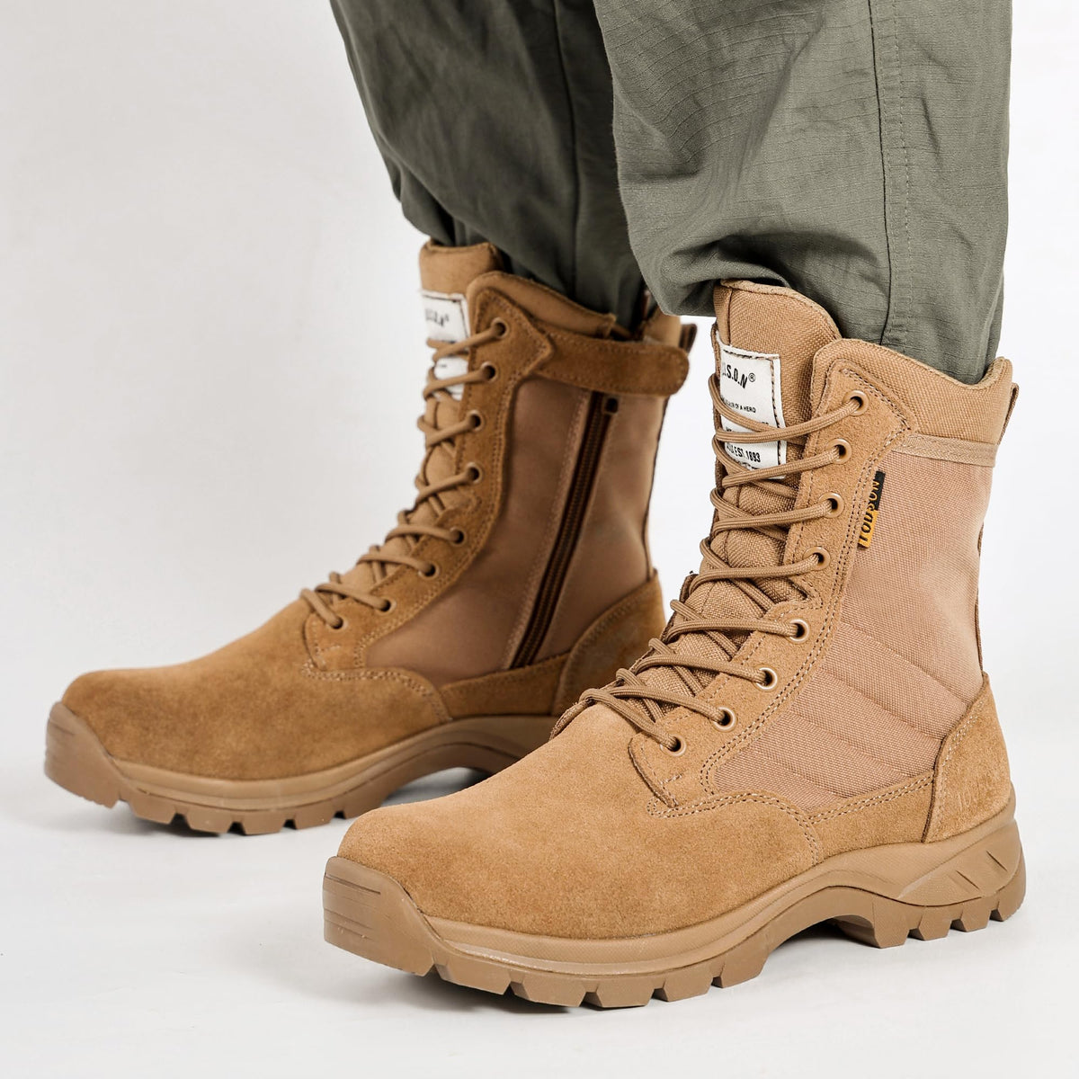 Men's 8 Inch Lightweight Tactical Work Boots E866
