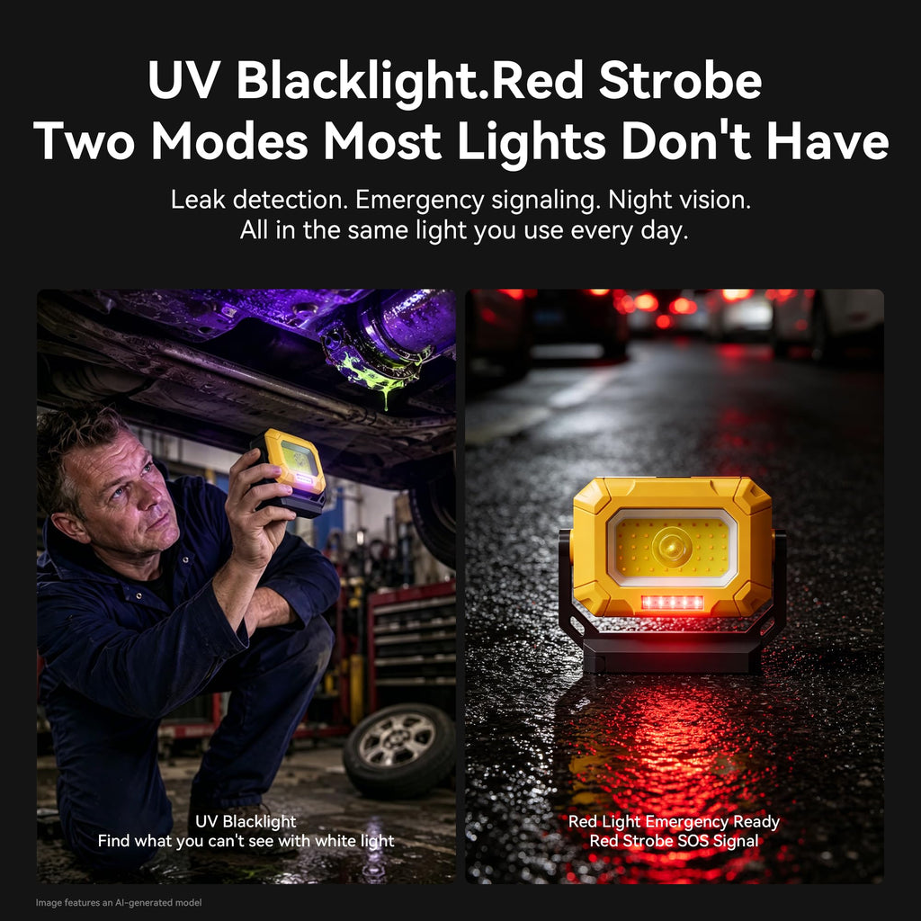 2 Pack 1500LM COB LED Work Light M118084
