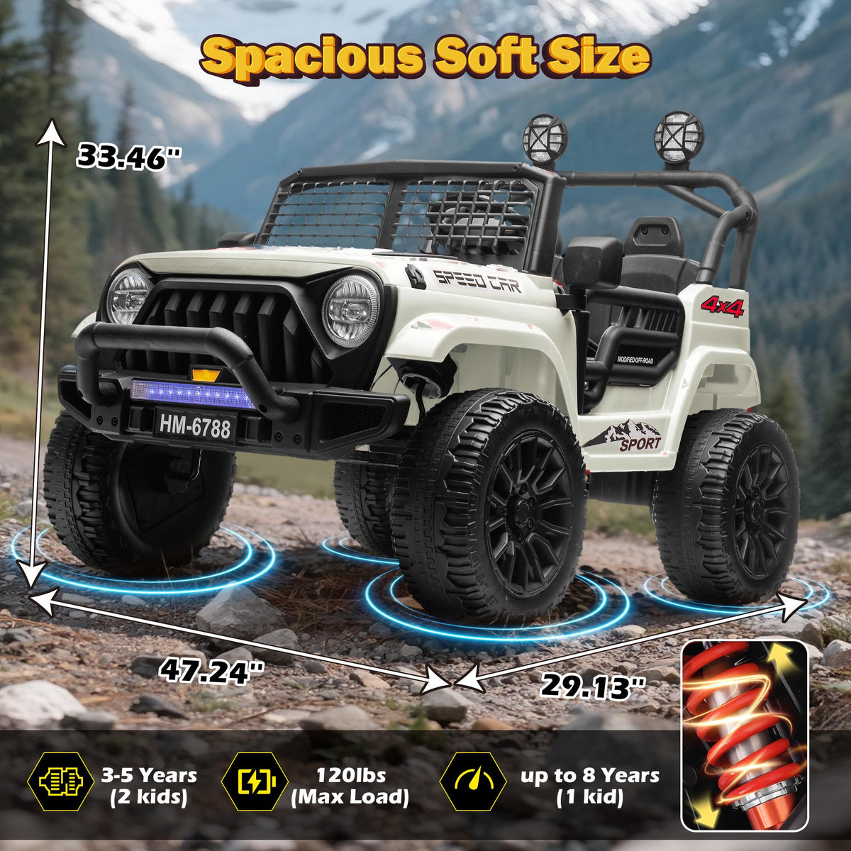 24V 2 Seater Ride on Car S2307