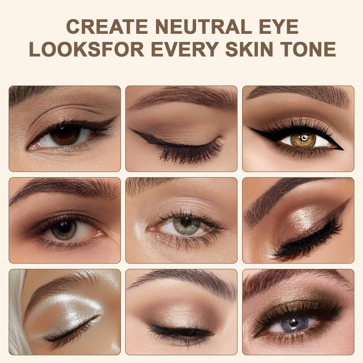 Neutral Eyeshadow Palette 9 Colors R322930