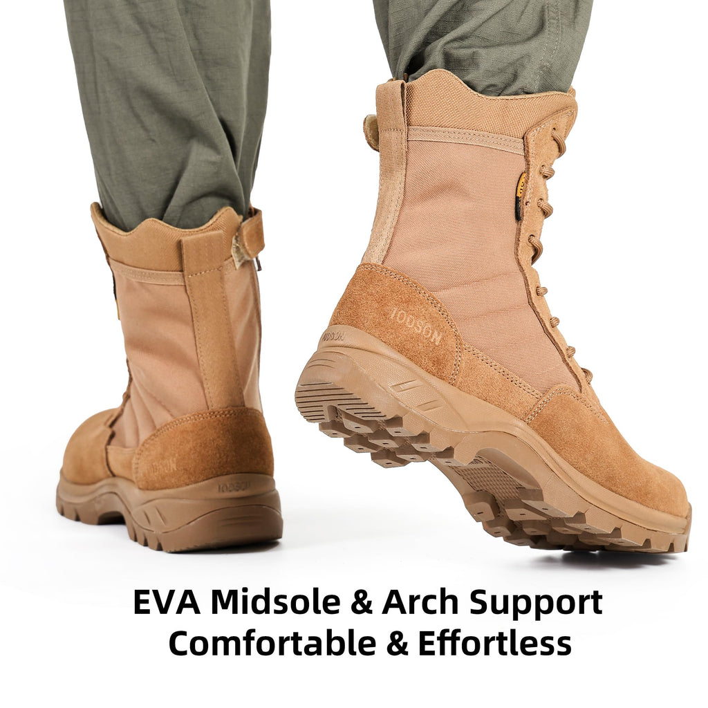 Men's 8 Inch Lightweight Tactical Work Boots E866