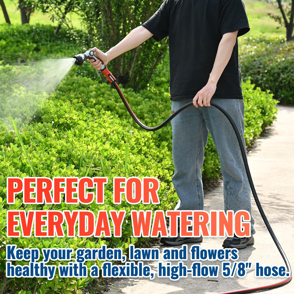100ft Garden Hose 5/8in I.D. with Swivel Brass Handle A282991