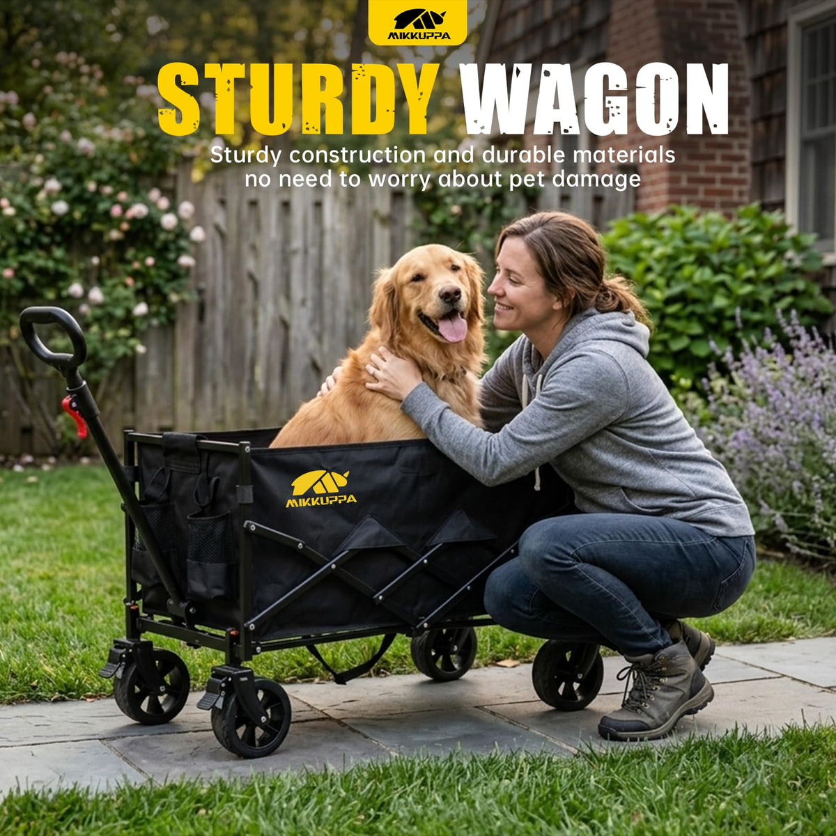 Folding Dog Wagon with Ramp X458