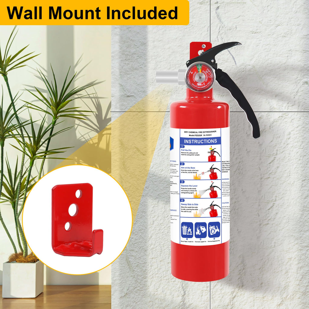 4 Pack ABC Dry Chemical Fire Extinguishers K787371