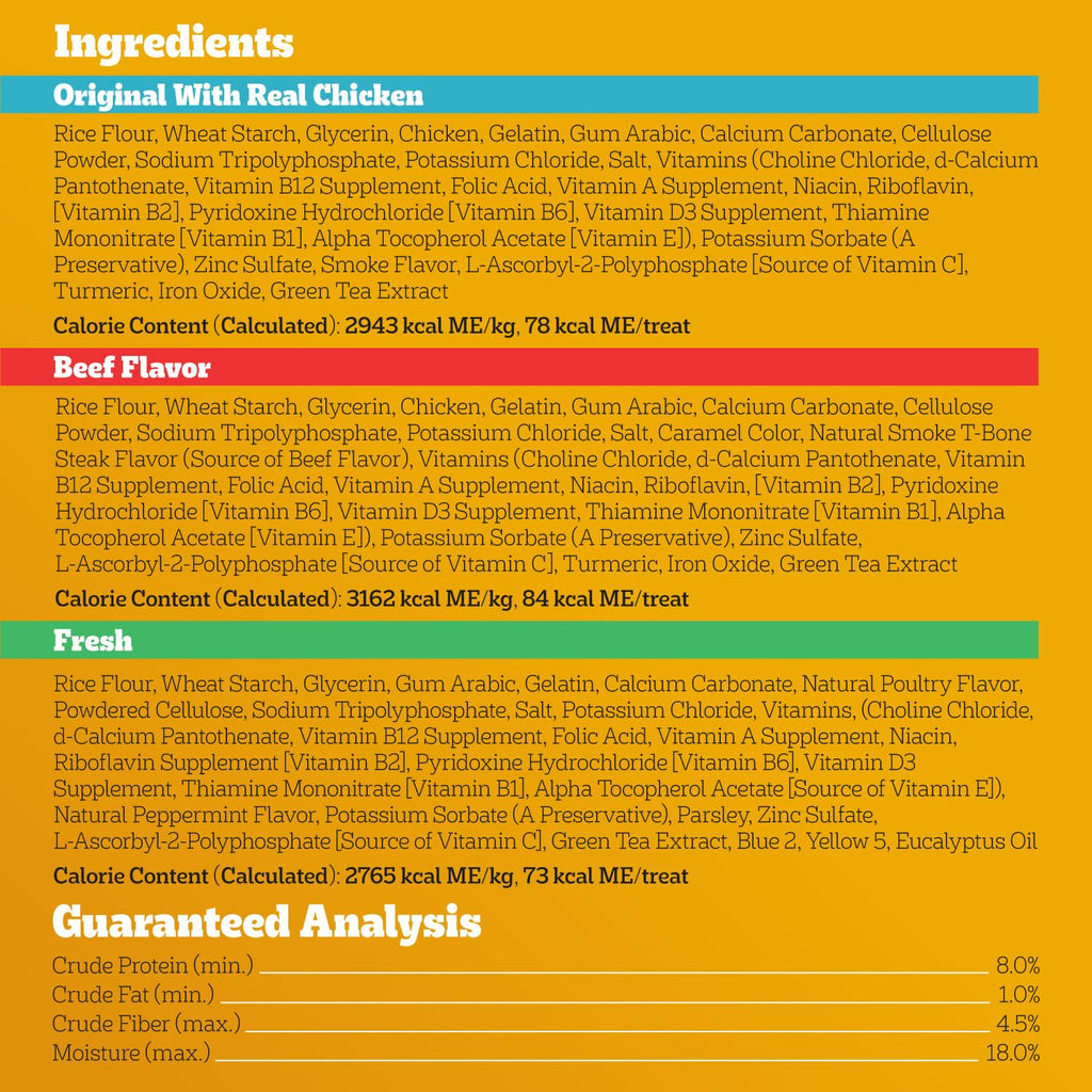 Large Breed Dental Dog Treats, 51 Count Q290