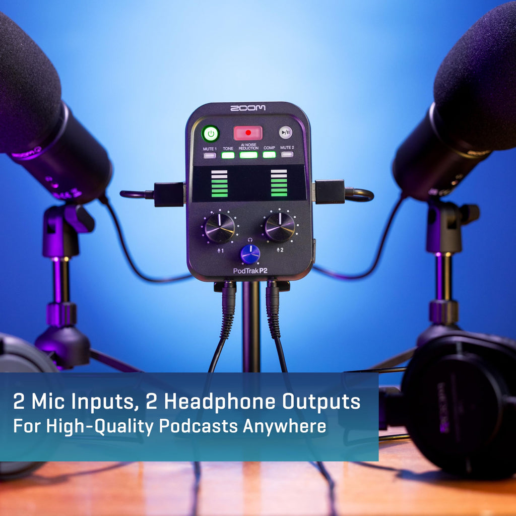 Podcast Recorder with 2 USB Mic Inputs V877374