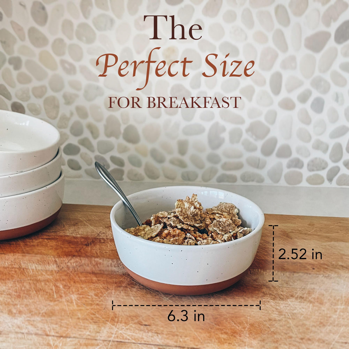 Ceramic Flat Bowls Set of 4 25 oz Porcelain Bowl H13193