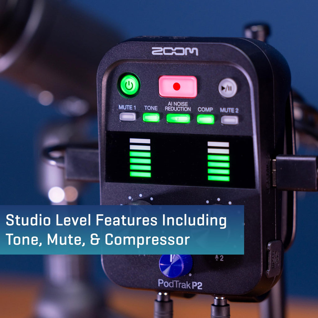 Podcast Recorder with 2 USB Mic Inputs V877374